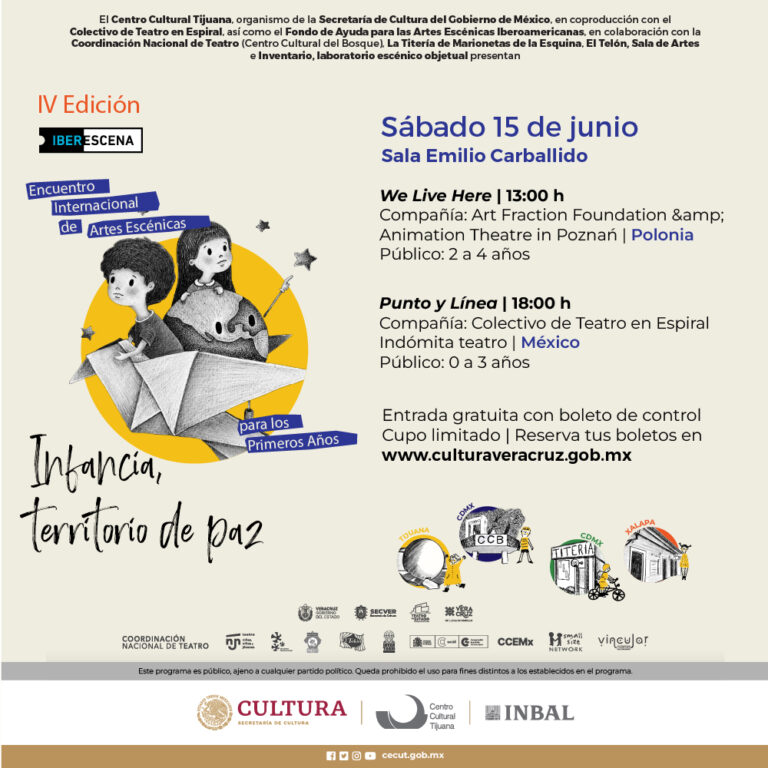 Invita SECVER al 4º Encuentro Internacional de Artes Escénicas: Infancia Territorio de Paz – HoyXalapa