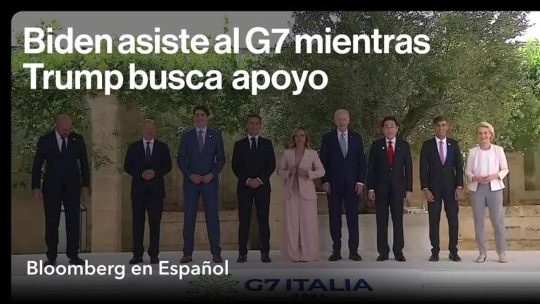 Biden asiste al G7 mientras Trump busca más apoyo en su país