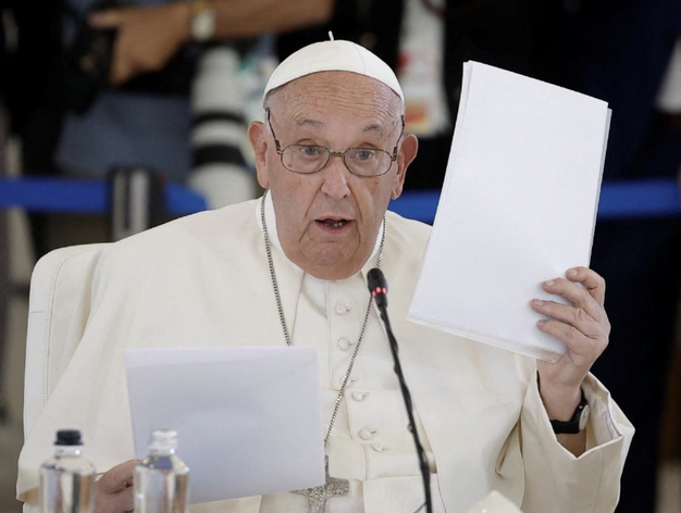 El no-discurso del Papa a los amos del mundo:  ¡En nombre de Dios, hagan la paz!