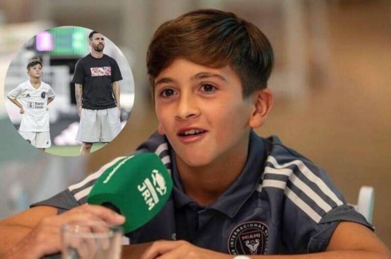 La primera entrevista de Thiago, el hijo de Messi: ¿Mbappé o Haaland? ¿Jugará para Argentina o España?