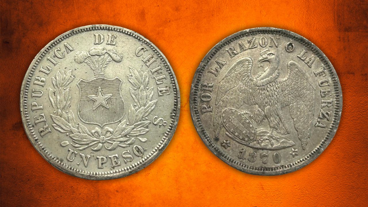 entregan-hasta-$120.000-por-esta-antigua-moneda-chilena-de-1-peso-de-1870