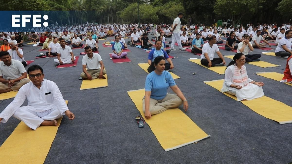 el-yoga-se-eleva-a-cuestion-de-estado-en-la-india-en-su-decimo-dia-internacional