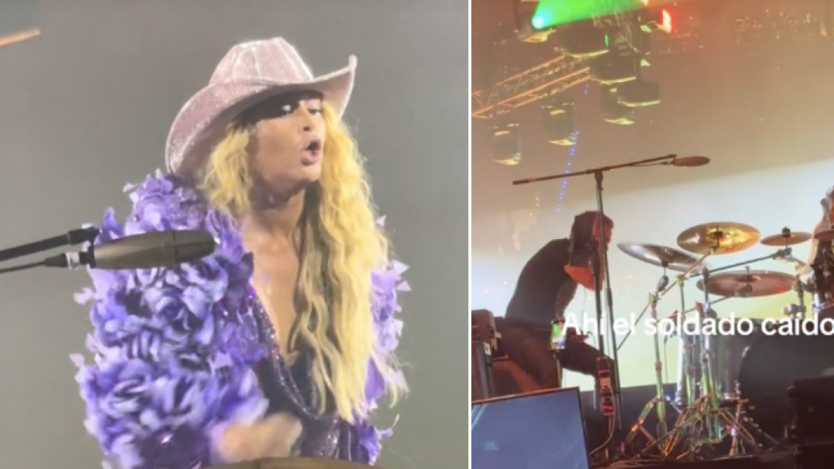 Paulina Rubio explota contra su baterista por equivocarse en show en vivo