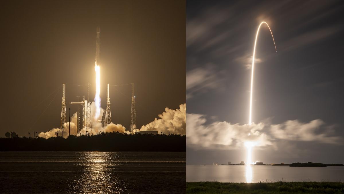 spacex-lanzo-20-satelites-starlink-con-un-cohete-falcon-9-desde-florida:-el-despegue-fue-exitoso-a-pesar-de-complicaciones-tecnicas
