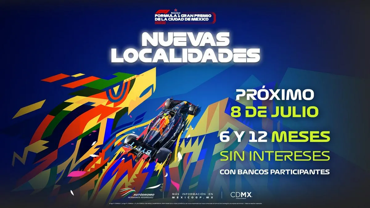 Precios y fecha de venta de entradas para Gran Premio de México 2024