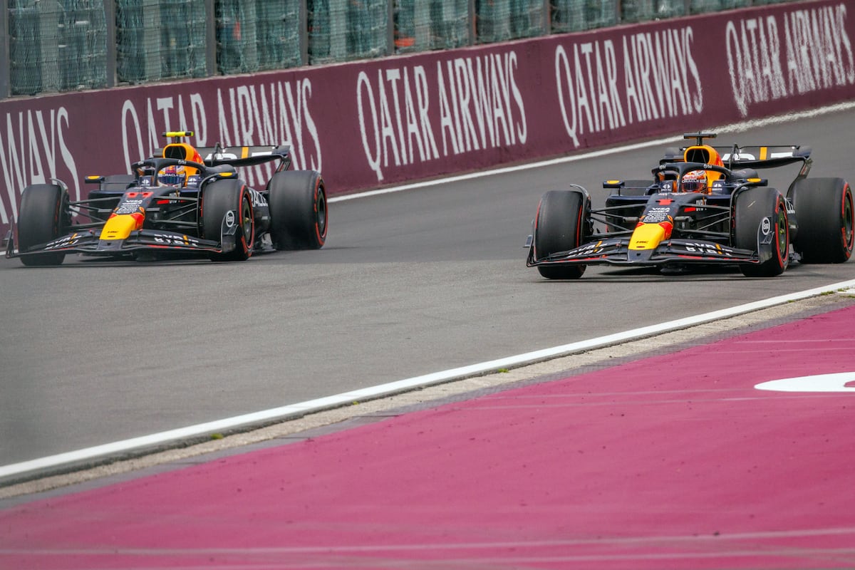 Checo Pérez, segundo en el GP de Bélgica de F1, lleva al límite la paciencia de Red Bull