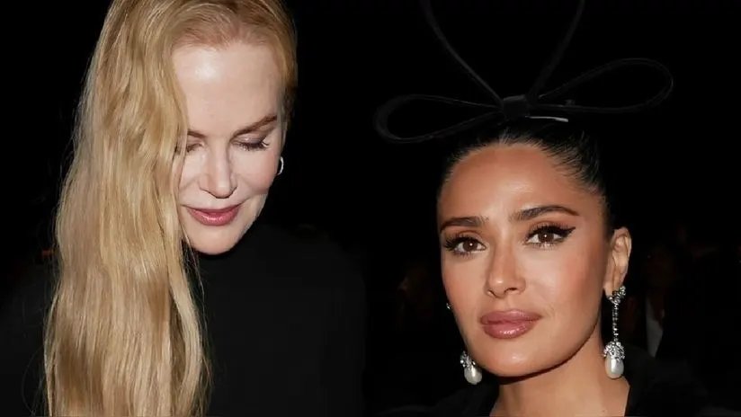 Salma Hayek y Nicole Kidman protagonizan tenso y extraño momento en desfile en París [VIDEO] | RPP Noticias