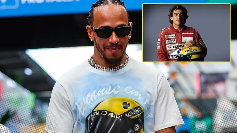 Lewis Hamilton va de homenaje en homenaje a Ayrton Senna en el GP de Sao Paulo