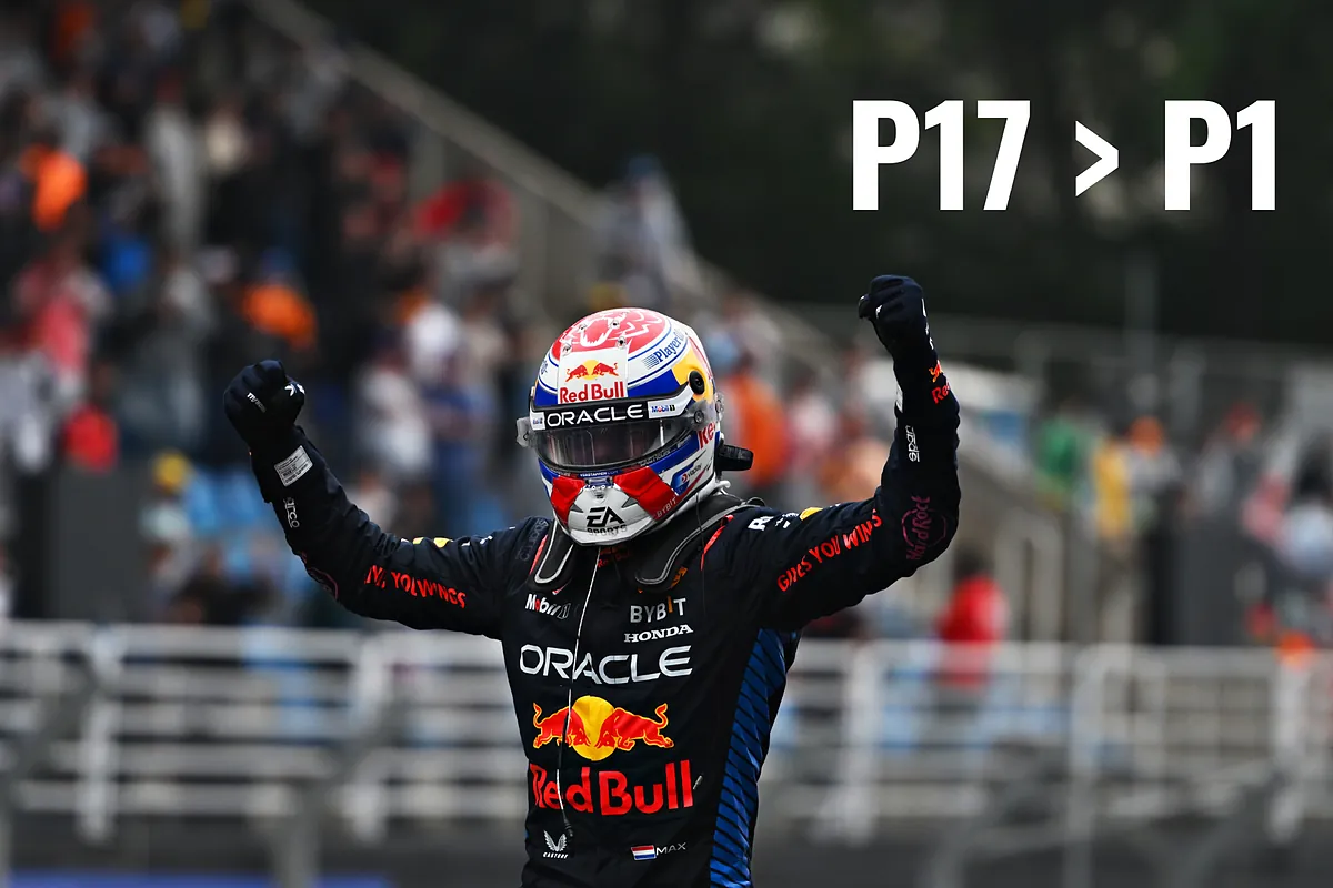 Las mayores remontadas de la historia de la Frmula 1: Verstappen, a las puertas del top 3