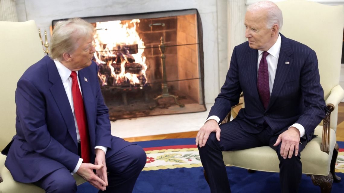 Joe Biden recibió a Donald Trump en la Casa Blanca