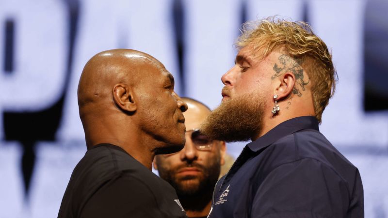 Así llegan Mike Tyson y Jake Paul para su pelea en Arlington, Texas | CNN