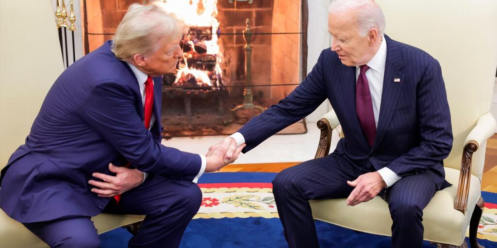 Así fue el cordial encuentro entre Biden y Trump en la Casa Blanca