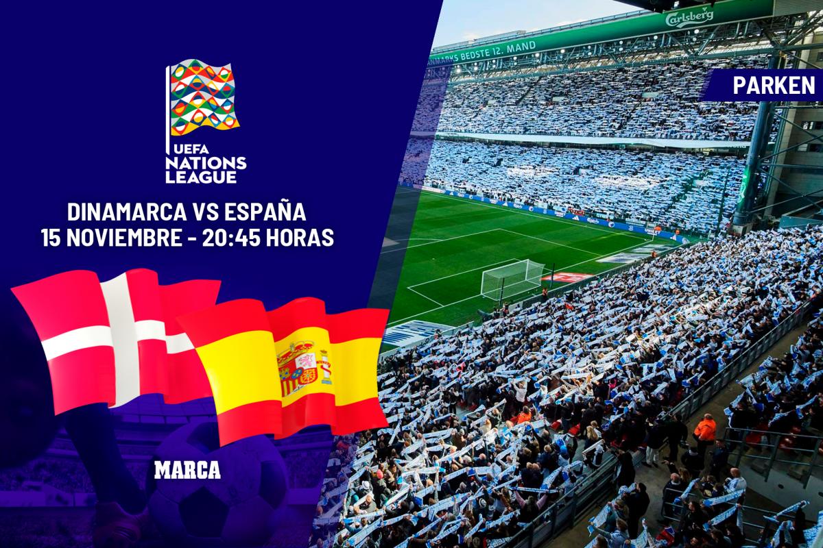 España – Dinamarca: horario y dónde ver hoy en TV el partido de la Nations League