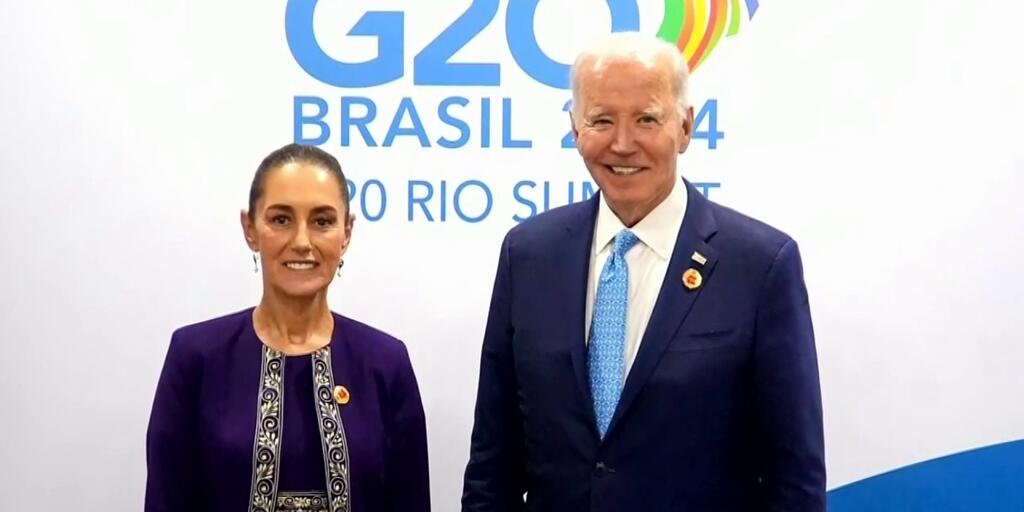 Sheinbaum y Biden se reúnen por primera vez en el foro del G20 en Brasil