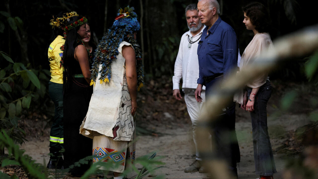 Biden, el primer presidente de EE. UU. en ejercicio que viaja a la selva amazónica