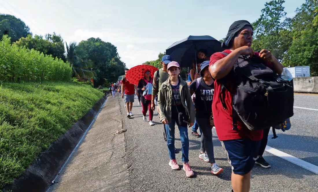 CNDH asegura que brinda atención a caravana migrante