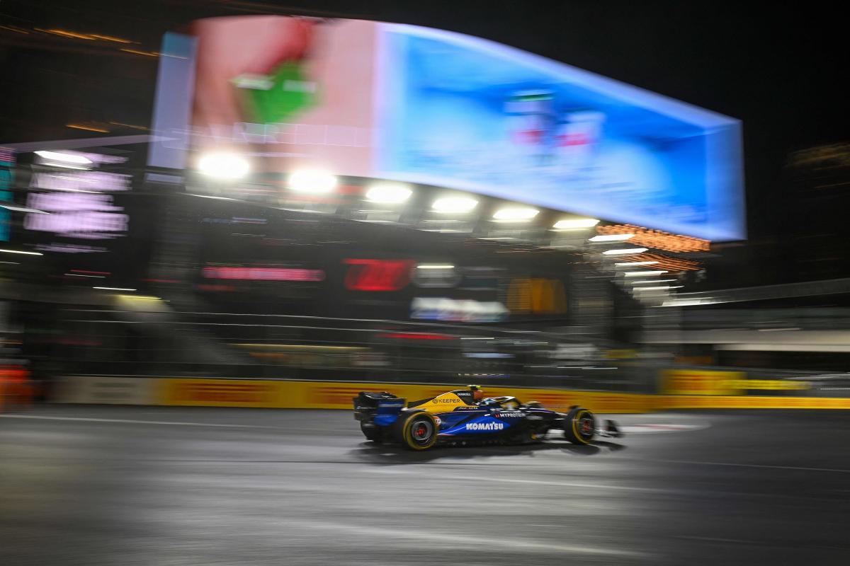 Franco Colapinto en el Gran Premio de Las Vegas de Fórmula 1: una amplia mejora en los últimos entrenamientos