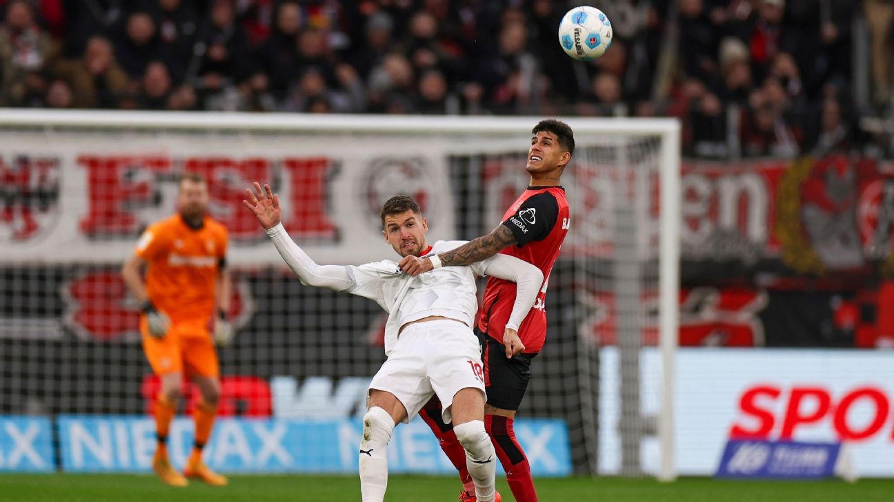 Piero Hincapié se equivocó y el Heidenheim anotó ante el Bayer Leverkusen