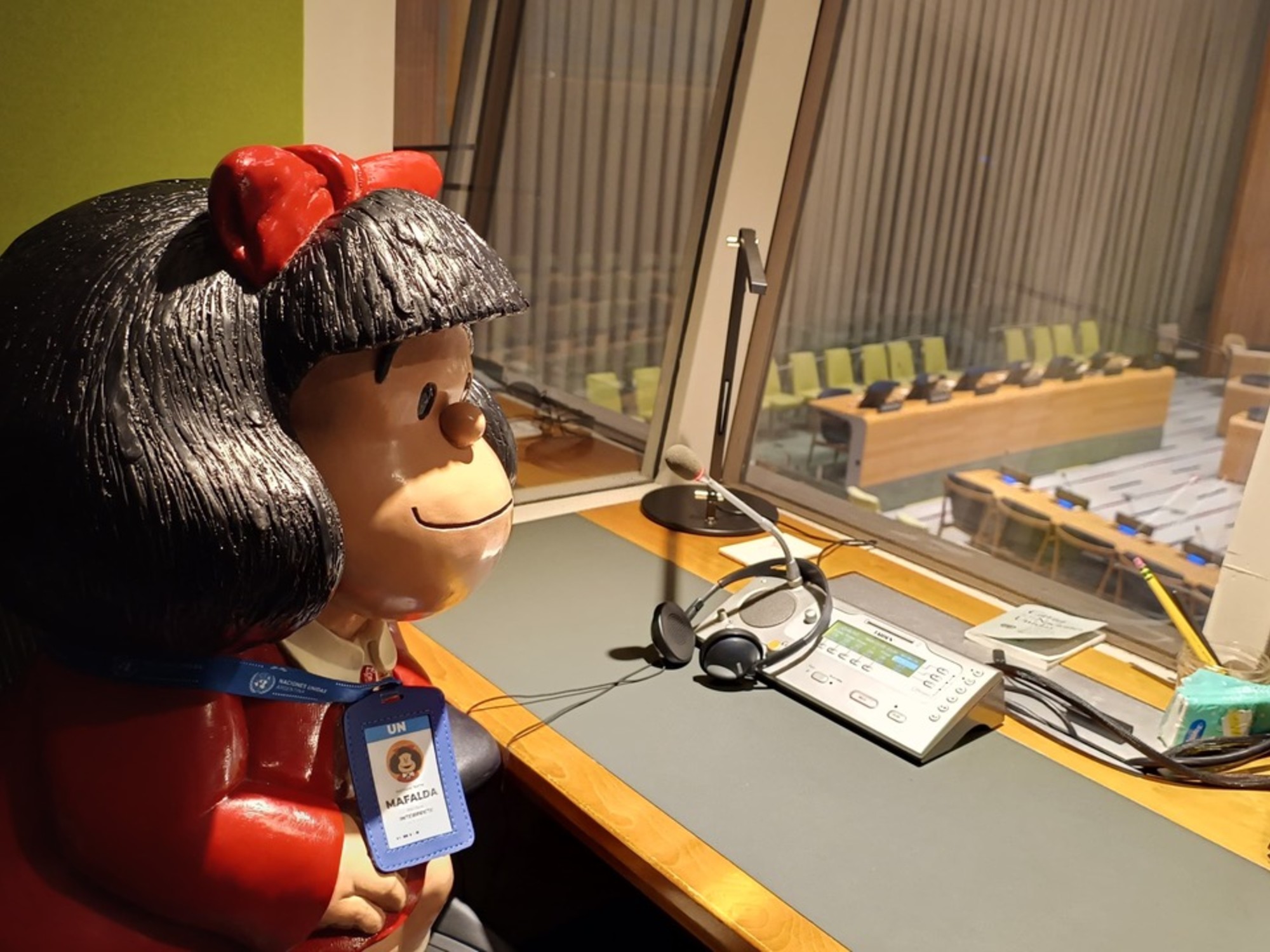 Mafalda cumplió el sueño de ser intérprete en la ONU y también fue presentadora en los Emmy Internacional