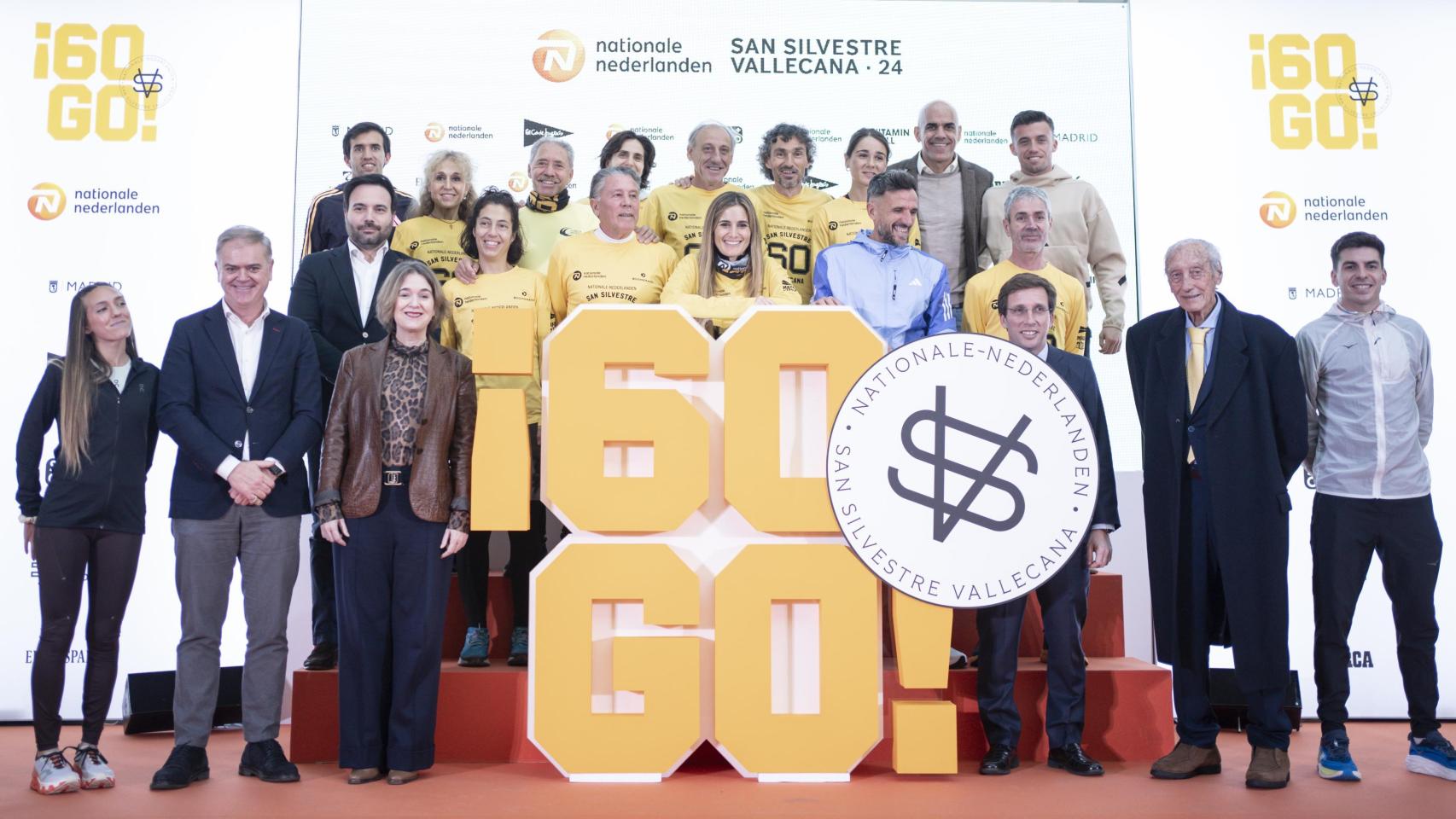 60 años de historia de la Nationale-Nederlanden San Silvestre Vallecana en una presentación llena de estrellas