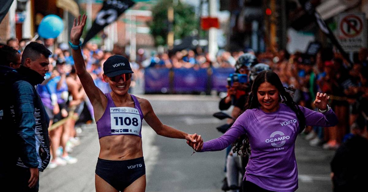 Carolina Tabares, tricampeona en la Media Maratón de La Ceja, es ejemplo de tesón y superación