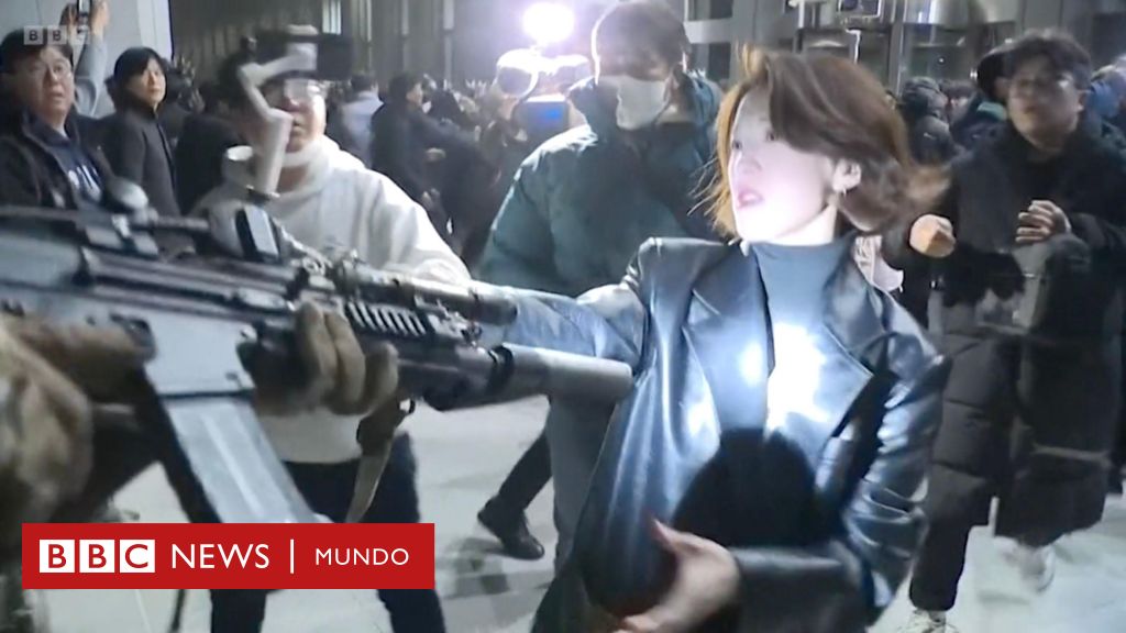 Ley marcial en Corea del Sur: la mujer que le agarró el arma a un soldado en Corea del Sur y se convirtió en símbolo del rechazo a la ley marcial – BBC News Mundo