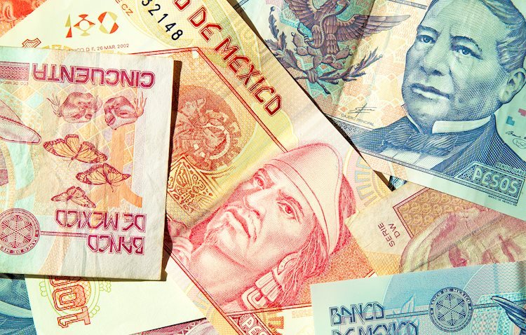 El Peso mexicano recorta pérdidas mientras el Dólar estadounidense retrocede desde máximos