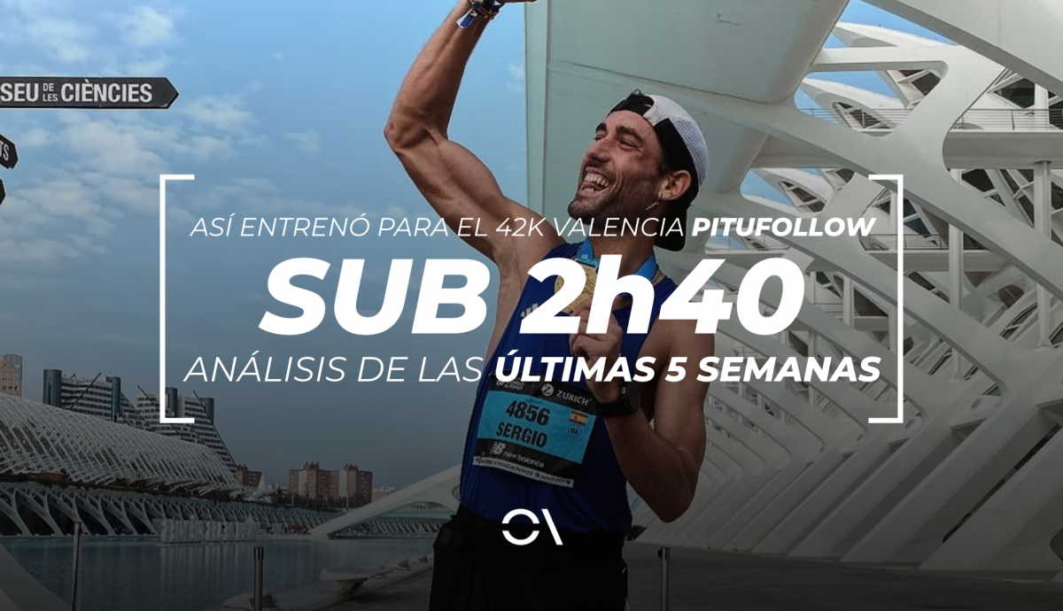 Las 5 semanas de entrenamiento de 'Pitufollow' antes del Maratón de Valencia (sub 2h40)