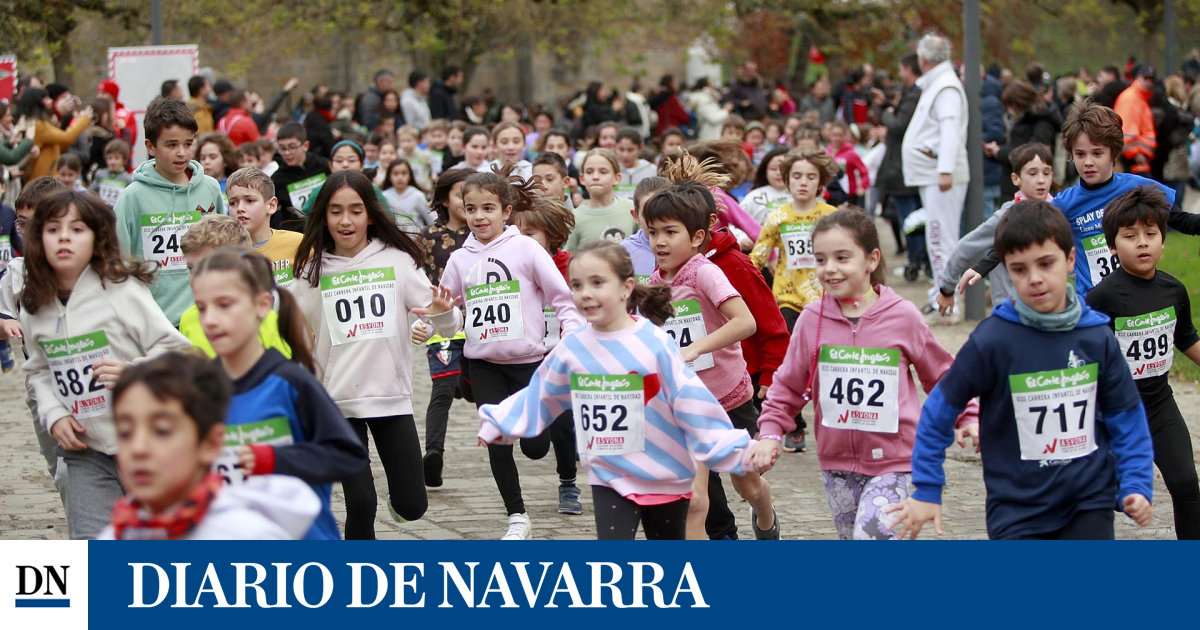 la-xiii-carrera-infantil-de-la-navidad-reune-en-pamplona-a-850-ninos-de-100-colegios-de-navarra