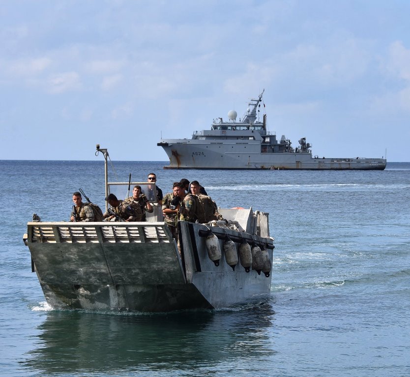 Francia ejecutó en sus territorios del Mar Caribe el ejercicio militar MADIANA-24, los mayores de las fuerzas galas en la región