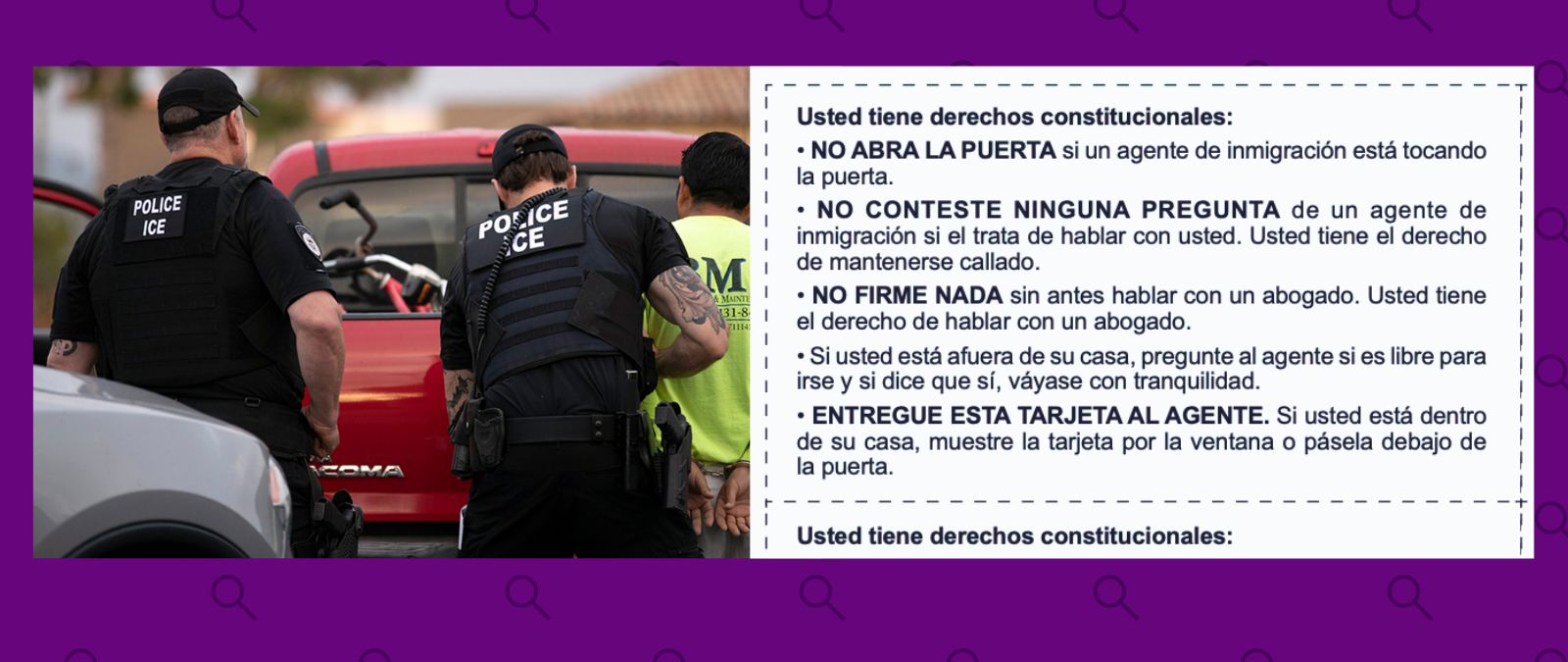 Conoce y descarga la Tarjeta Roja, un recurso frente a posibles deportaciones de ICE · Factchequeado.com