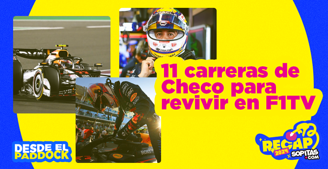 11 carreras de Checo que te pondrán la piel chinita para revivir en F1TV