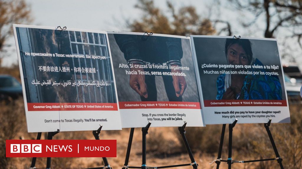 “¿Cuánto pagaste para que violen a tu hija?”: las polémicas vallas publicitarias que Texas mandó instalar en México y Centroamérica para disuadir a los migrantes de cruzar la frontera – BBC News Mundo