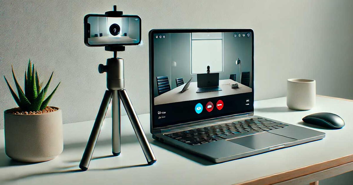 ¿Tu laptop no tiene una buena cámara? Así podrás usar tu celular como webcam y sin cables