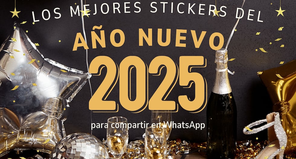 Los mejores stickers de Feliz Año Nuevo 2025 para enviar vía WhatsApp, Instagram y Facebook