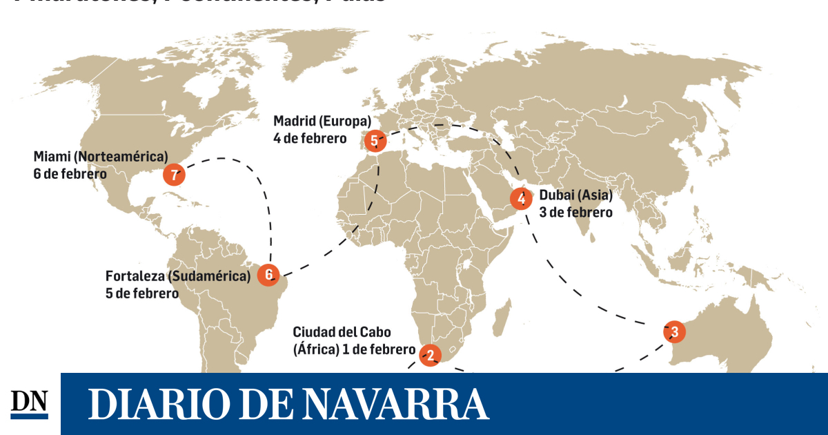 La navarra Verdeliss inicia 2025 con un increíble reto: correr 7 maratones en 7 días y por 7 continentes