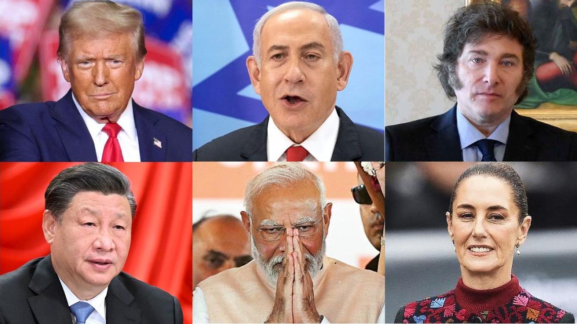 Trump, Netanyahu y Milei, entre los líderes que redefinieron la política global en 2024