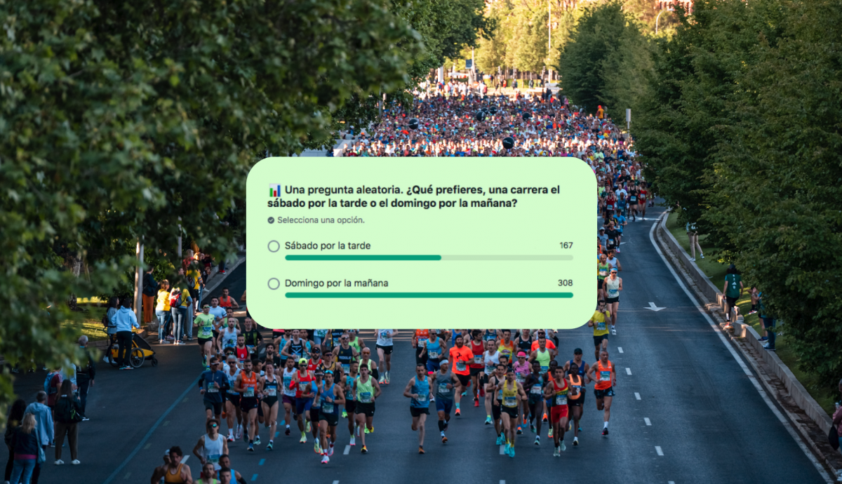¿Carrera el sábado por la tarde o el domingo por la mañana? ¿Qué preferimos los corredores?