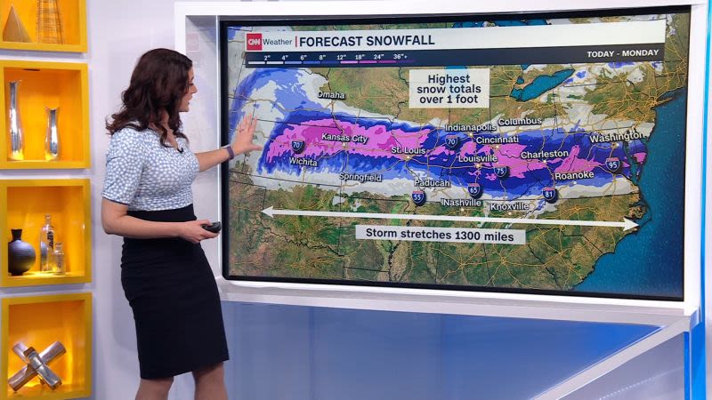 Una gran tormenta se aproxima a la región central de EE.UU., mientras millones de personas se enfrentan a nieve o fuertes lluvias | CNN