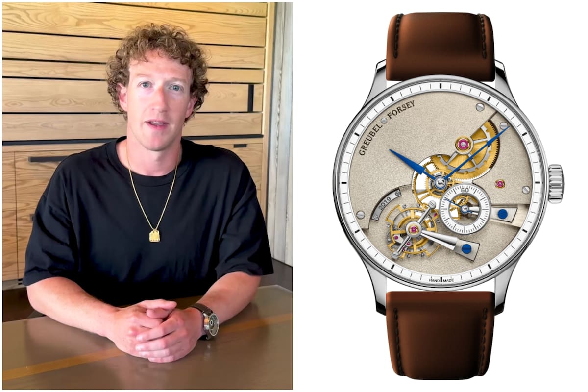 El lujoso reloj suizo de 900 mil dólares que usó Mark Zuckerberg para anunciar un cambio histórico de Meta