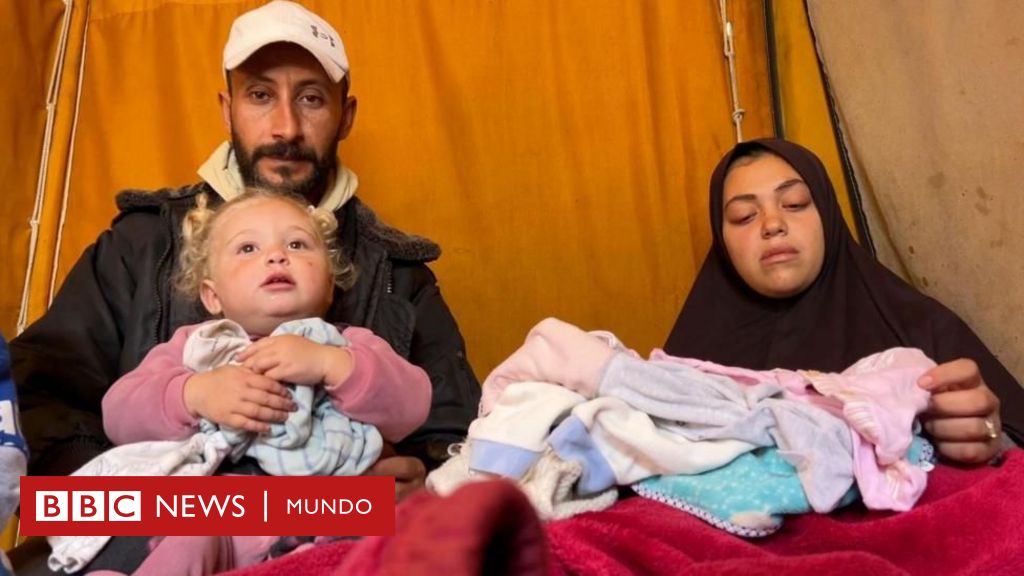 Los bebés recién nacidos que están muriendo de frío en las carpas de familias desplazadas en Gaza – BBC News Mundo