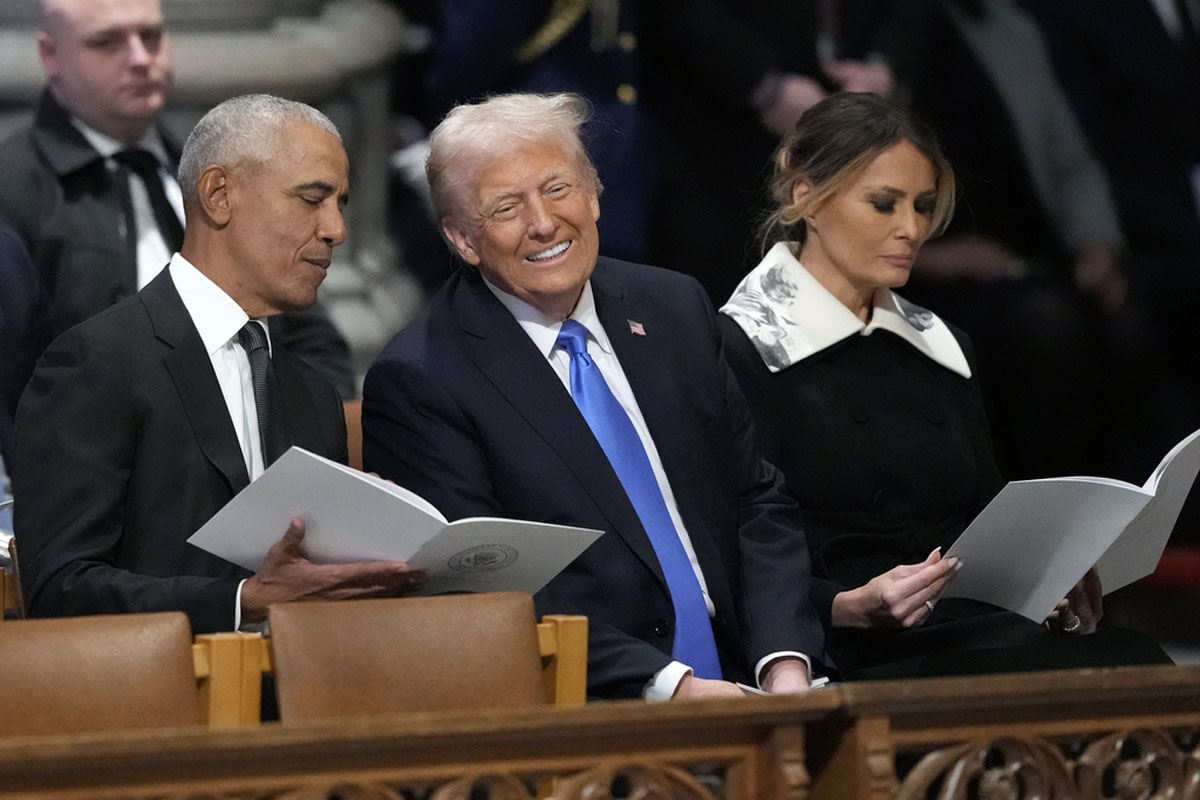 Donald Trump coincide con otros expresidentes durante el funeral de Jimmy Carter – La Opinión