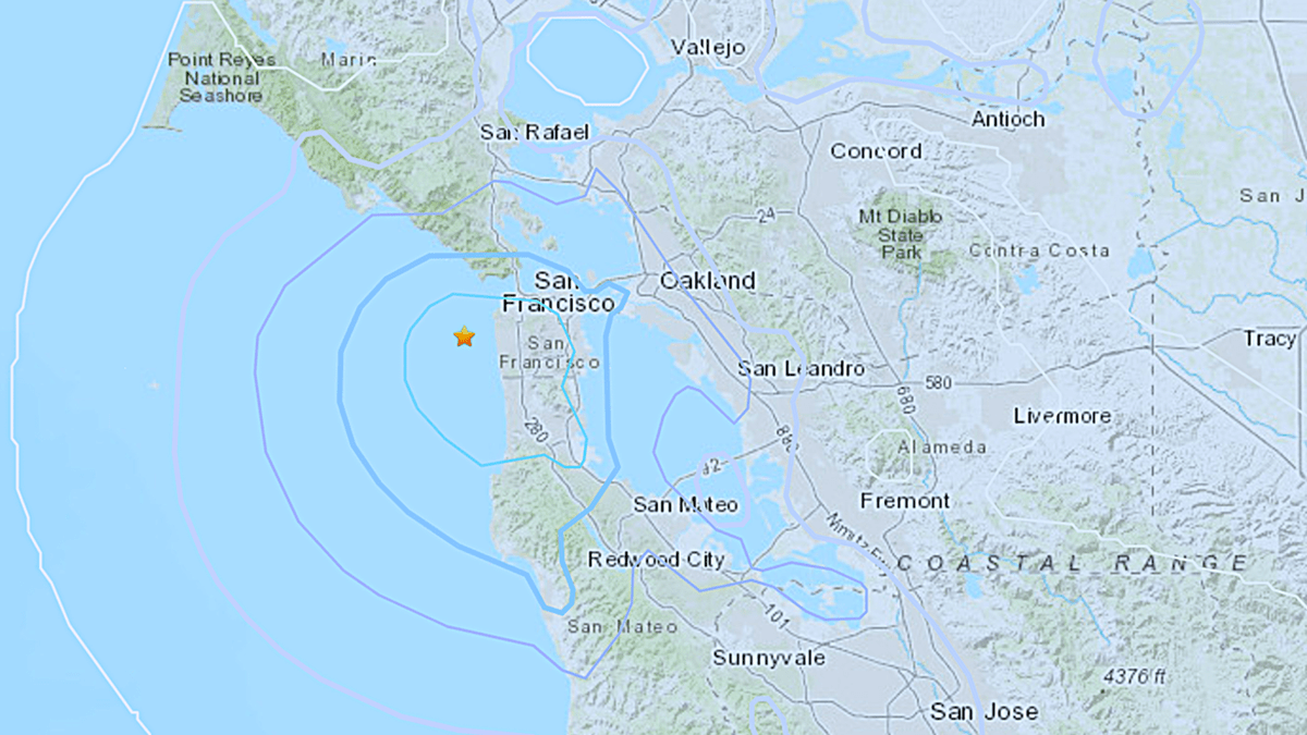 Sismo de magnitud 3.7 sacude a San Francisco seguido por varias réplicas