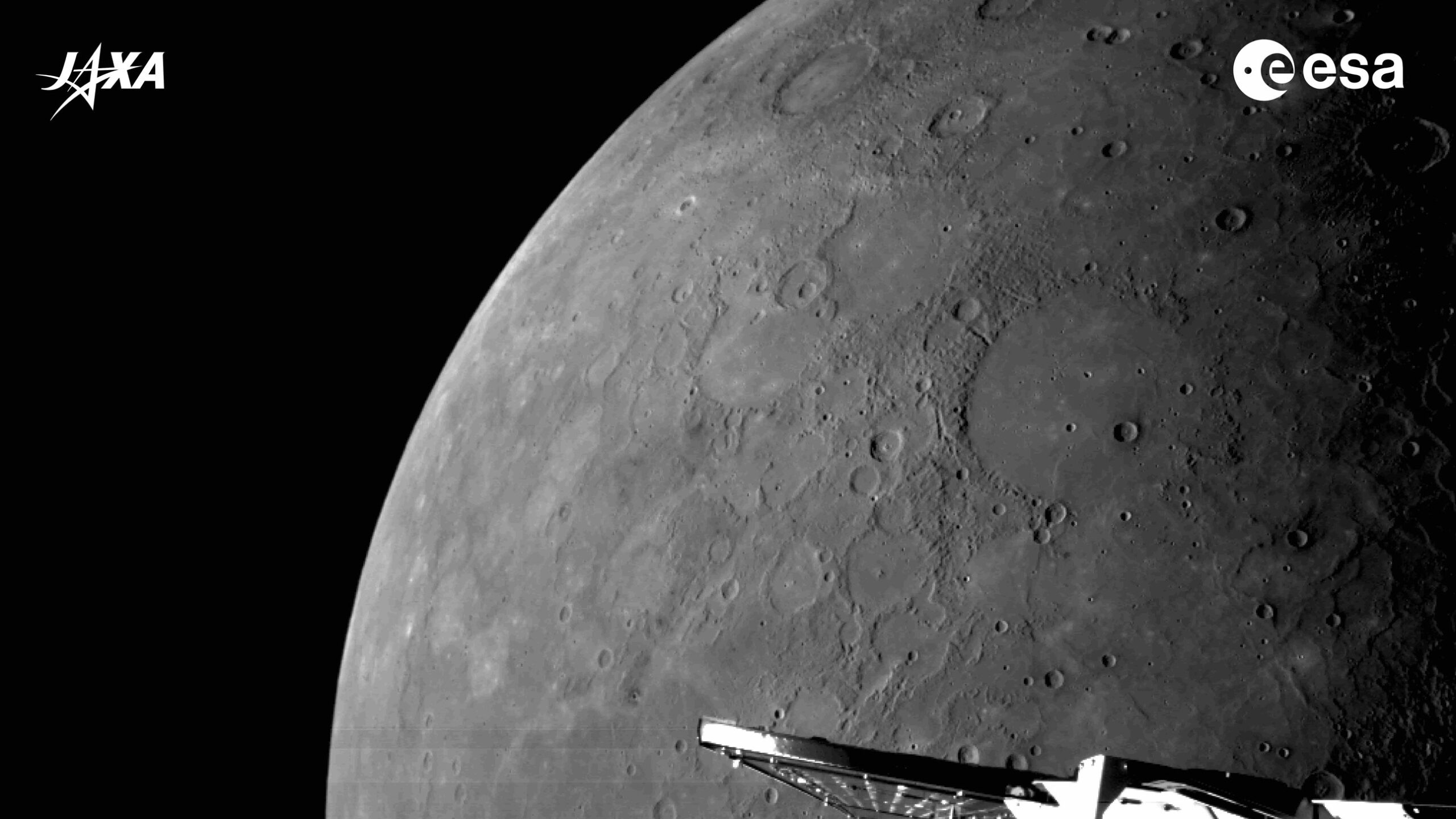 Las extraordinarias fotos que dejó el sexto sobrevuelo de la misión BepiColombo en Mercurio