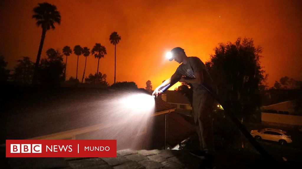 5 imágenes que explican la rápida propagación de los incendios en Los Ángeles – BBC News Mundo