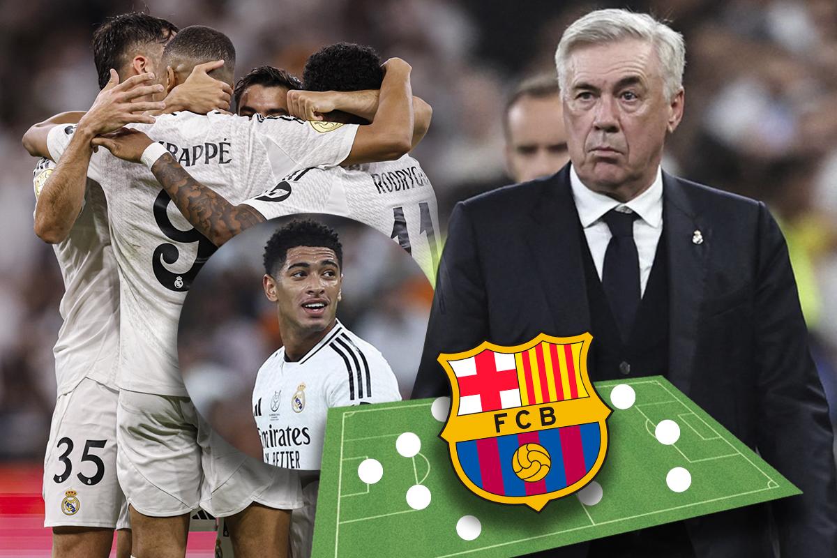 ¿Juega Bellingham? Alineación del Real Madrid para enfrentar al Barcelona en la final de la Supercopa de España