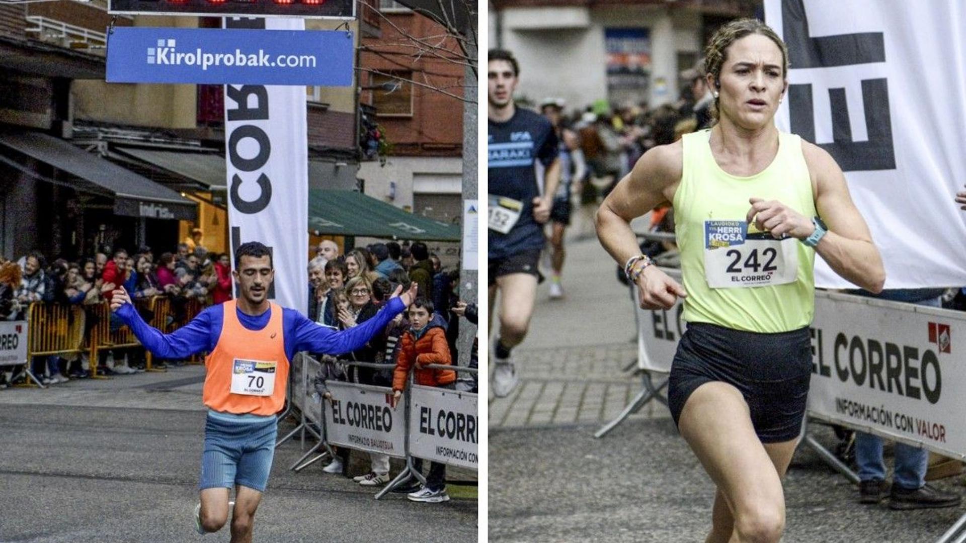 Ismail Chkchichekh y Oihane Salcedo ganan la carrera popular de Llodio | El Correo