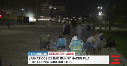 Fanáticos de Bad Bunny hacen fila en el “Choli” ante posibilidad de concierto