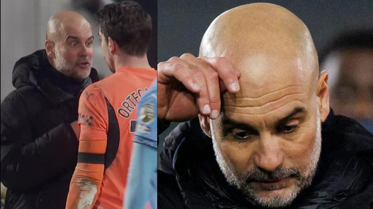 Video | Pep Guardiola pierde la paciencia con su arquero: a los gritos tras empate del Manchester City