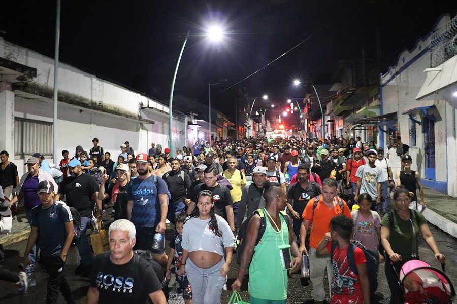 Una caravana migrante sale del sur de México hacia EE.UU. a una semana del regreso de Trump – EFE